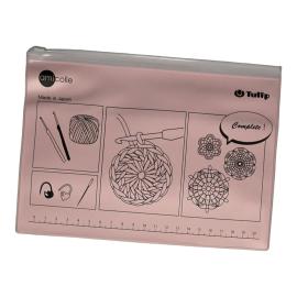 Cartuchera con Medidor para accesorios Rosa